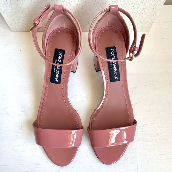 DOLCE & GABBANA PINK HEELED SANDALS SIZE EU40 / US 10 - Picture 3 of 10